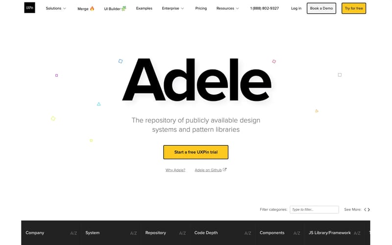 Adele – Design Systems and Pattern Libraries Repository