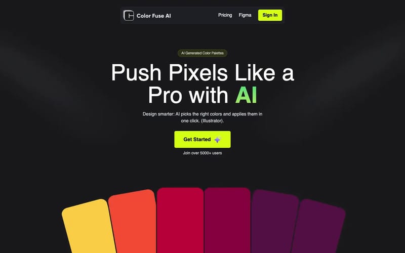 AI Chat Color Palette Generator | Color Fuse AI