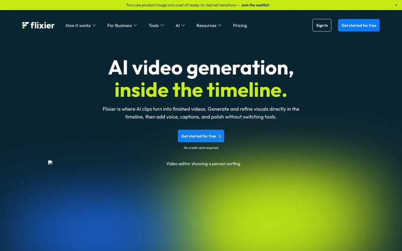 AI Video Generator & Editor in Your Browser - Flixier