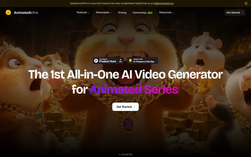 AnimateAI - The 1st all-in-one AI video generation tool for Animation Video