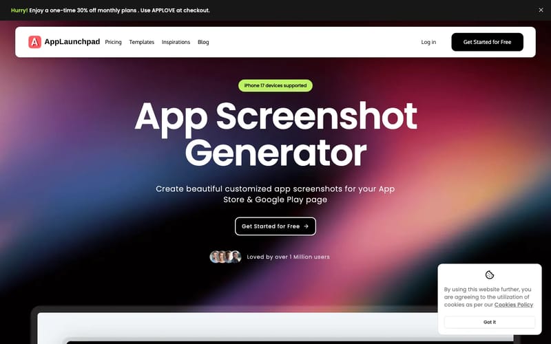 AppLaunchpad: Free App Store Screenshot Generator