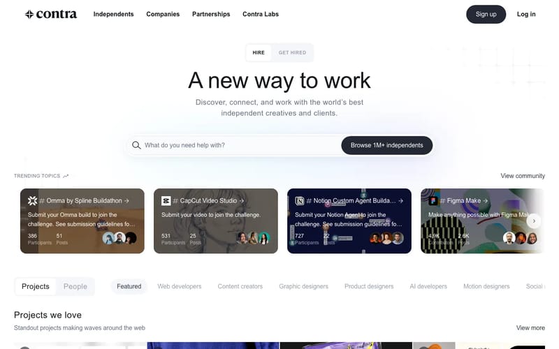 Contra - The commission-free freelance network