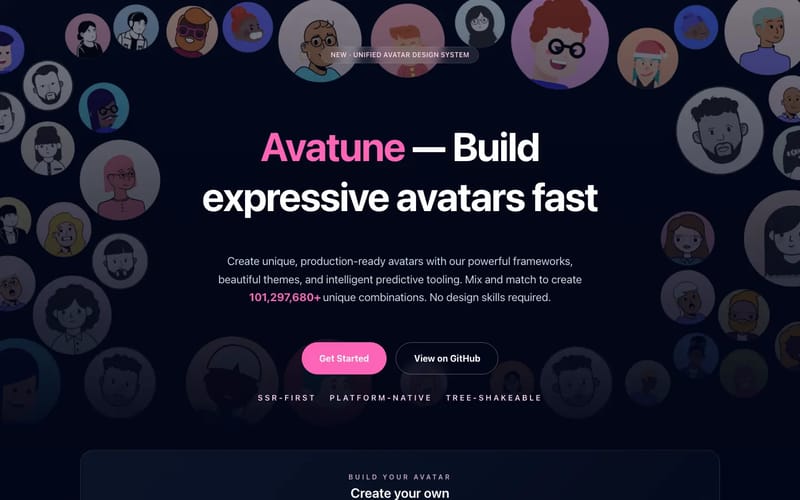 Avatune — Build expressive avatars fast