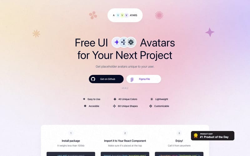 Avvvatars - Open Source React UI Avatar Library