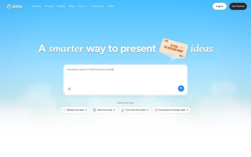 Best AI Presentation Maker & Slides Generator | Dokie AI