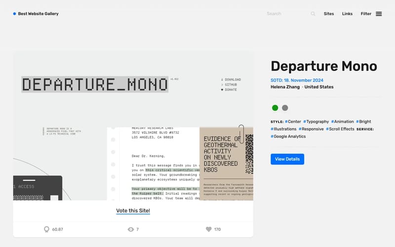 Best Website Gallery – Web Design Inspiration – by @davidhellmann