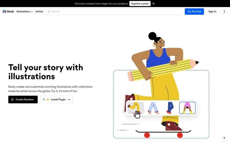 Blush: Illustrations for everyone