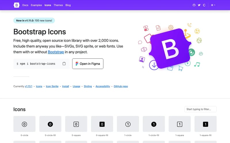 Bootstrap Icons · Official open source SVG icon library for Bootstrap