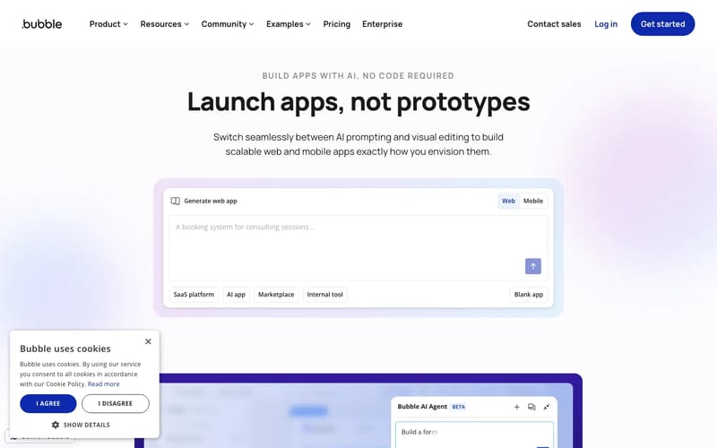 Bubble: Build web & mobile apps with the only no-code AI app builder