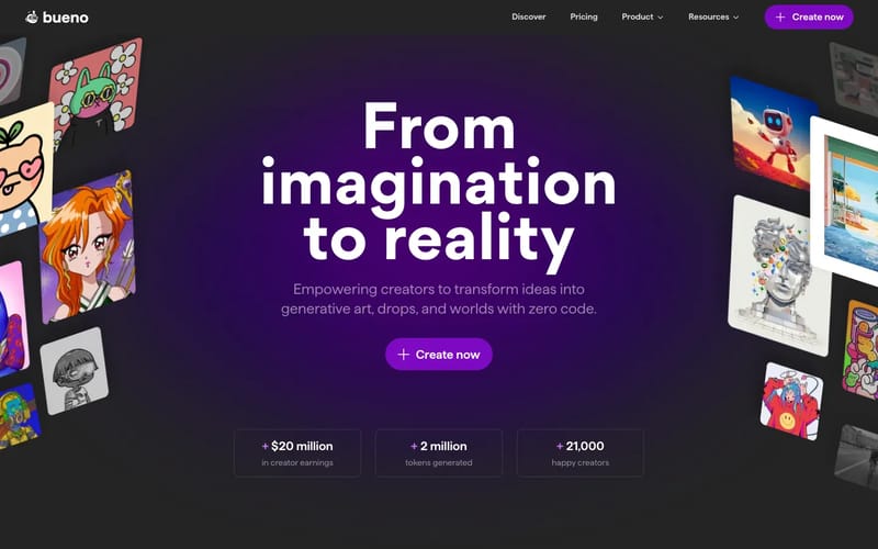 Bueno | No-Code Tools for NFT Creators