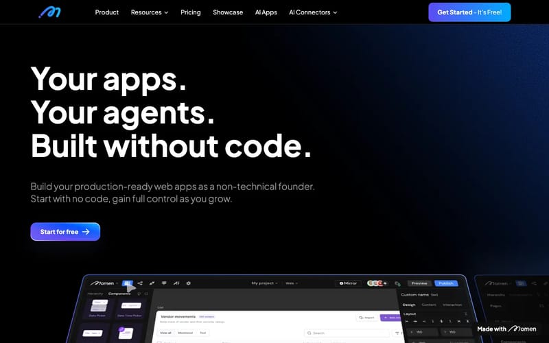 Build Apps & AI Agents Without Code | Momen