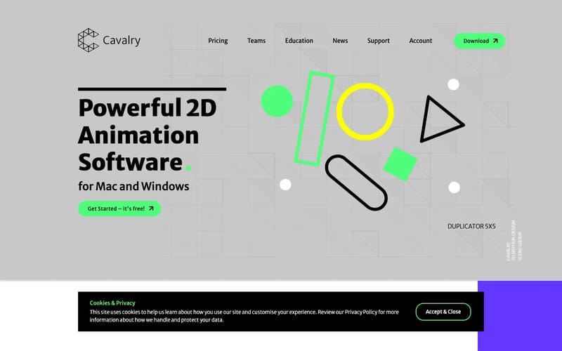 Cavalry - Powerful 2D Animation Software for Mac and Windows