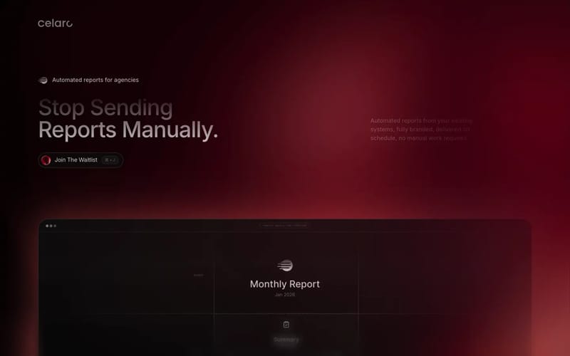 Celaro - Reporting Automation for Agencies