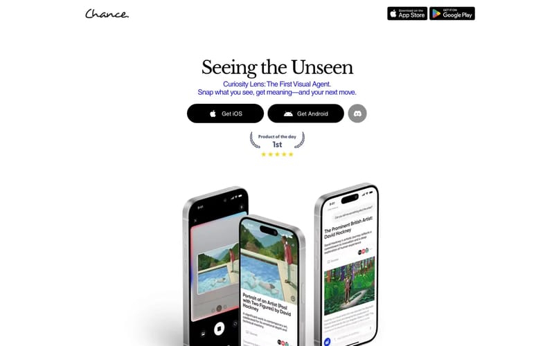 Chance AI: Curiosity Lens — First Visual Agent