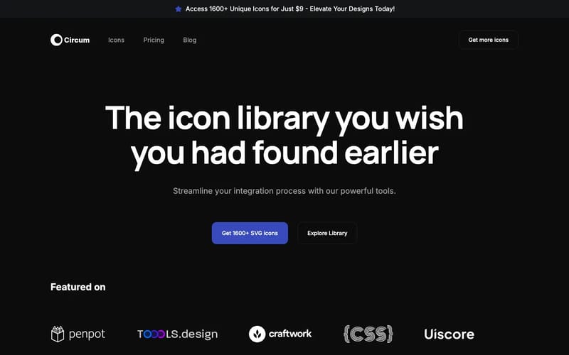 Circum Icons - Icon library for Designers and Developers
