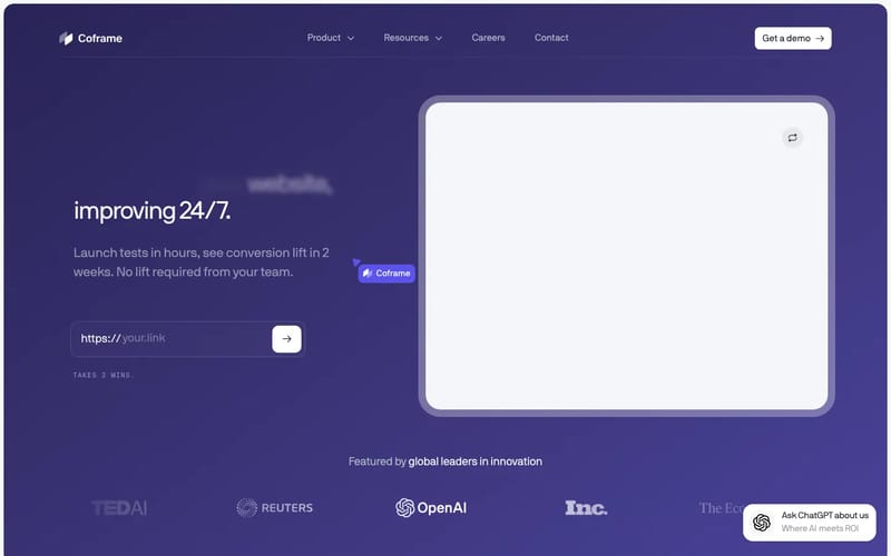 Coframe – Automate Website Growth 24/7