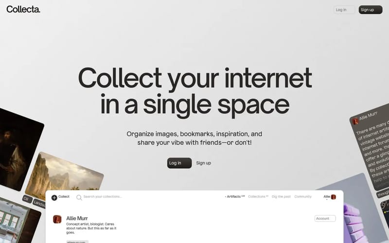 Collecta — your internet artifacts