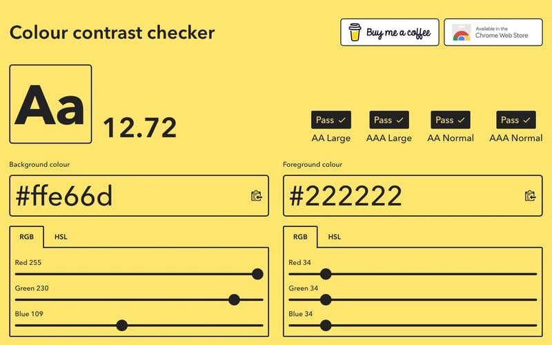 Colour Contrast Checker