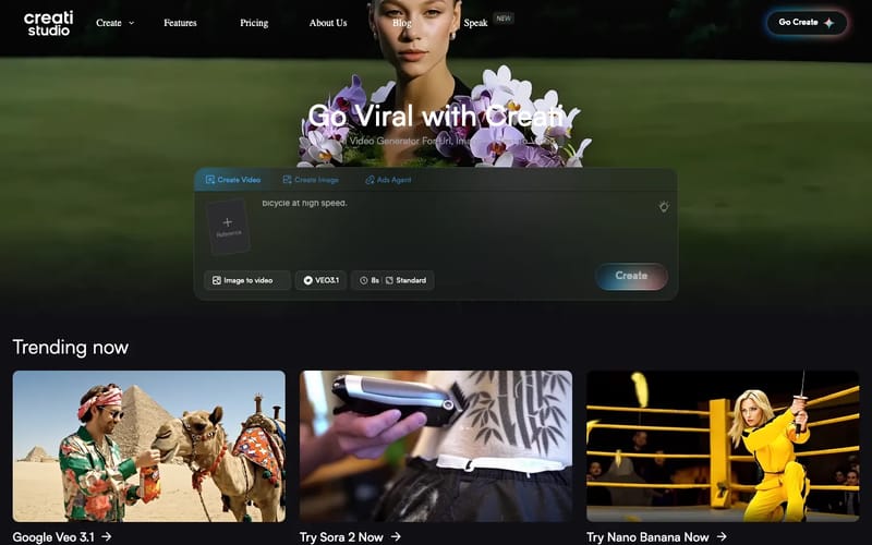 Creati Studio: Generate Viral Video Ads in Minutes | Creati AI