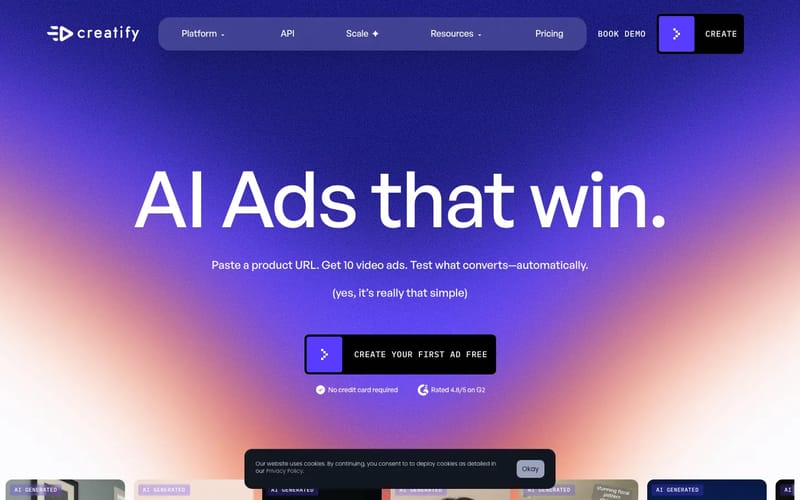 Creatify - The AI Ad Generator | Create Winning Ads with AI