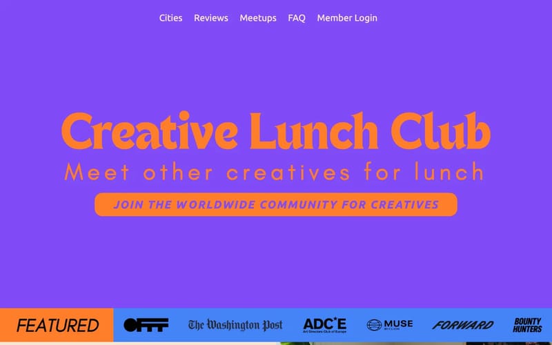 Creative Lunch Club - Meet other creatives for lunch