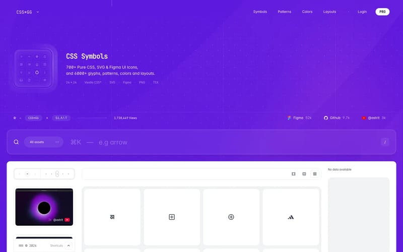 CSS＊GG • The CSS Icon Library