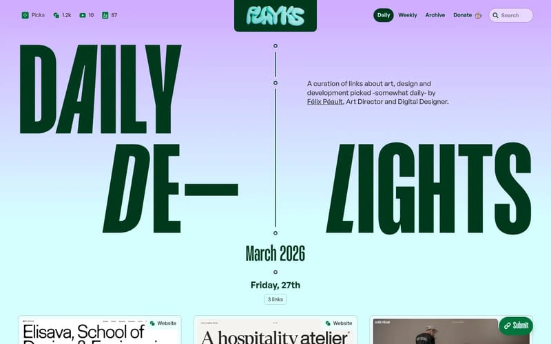 Daily Delights – Curated links by Flayks