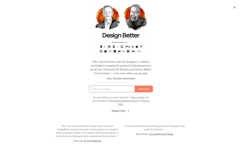 Design Better | The Curiosity Department | Substack