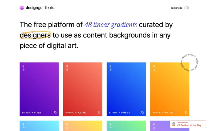Design Gradients — designgradients.com