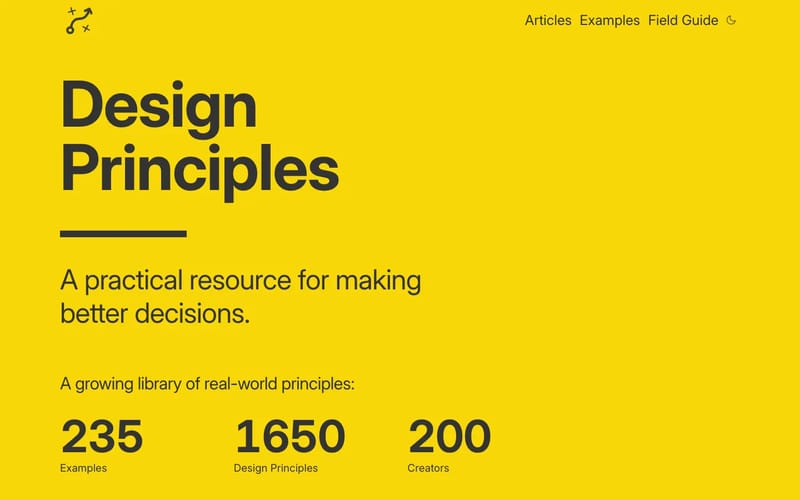 Design Principles | A Free Library of Real-World Design Principles
