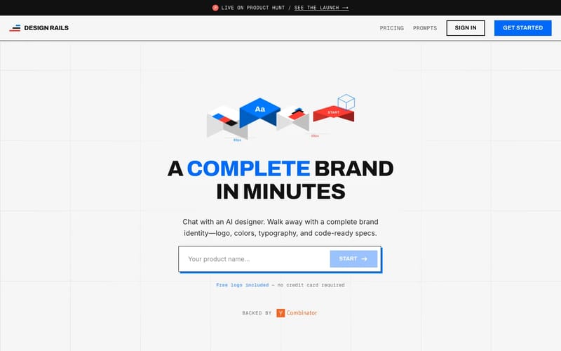 Design Rails - Free AI Logo Generator & Brand Builder