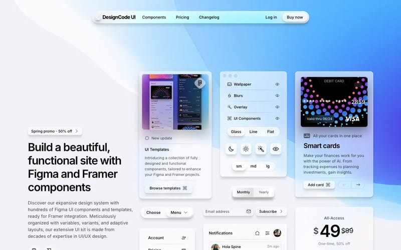 DesignCode UI - Figma and Framer Components