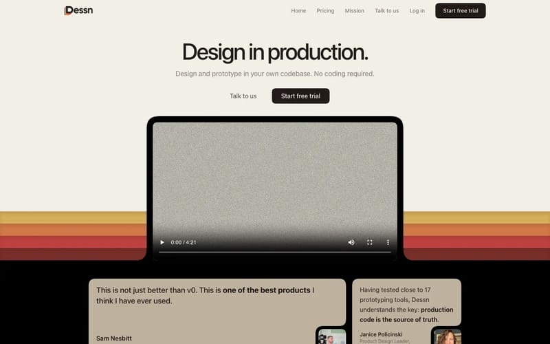 Dessn - Design in production