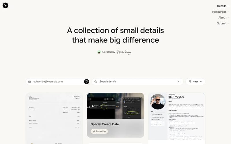 Detail · Where craft lives