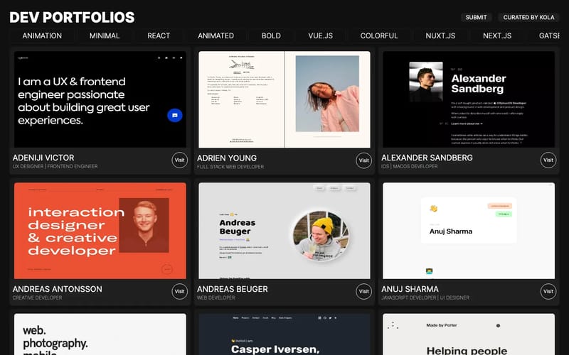 DEV_PORTFOLIOS | Beautiful developer portfolio designs for inspiration