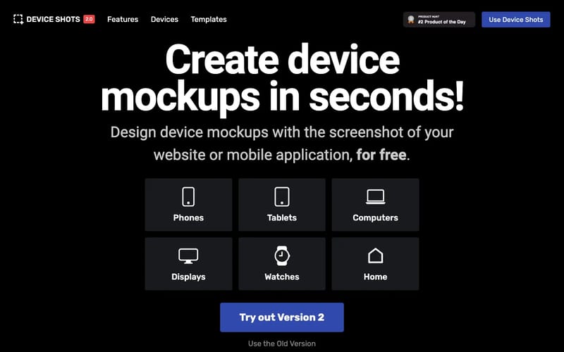 Device Shots — Free Device Mockup Design Generator