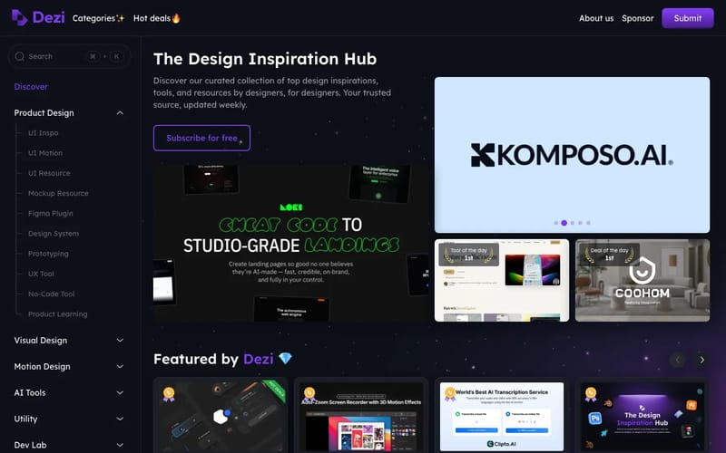Dezi - The Design Inspiration Hub