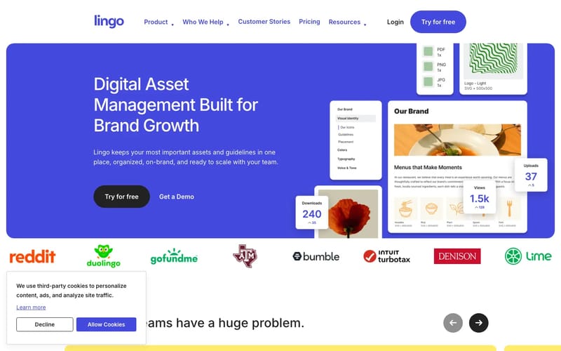 Digital Asset Management Software for Growing Brands | Lingo