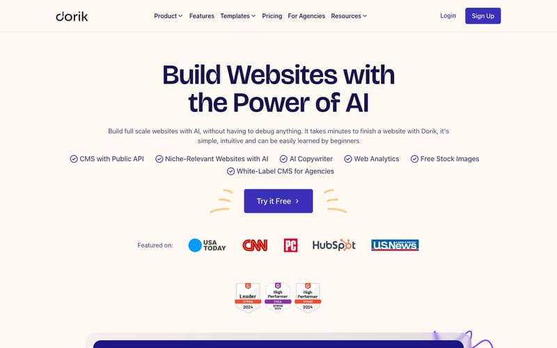 Dorik - AI Website Building Platform