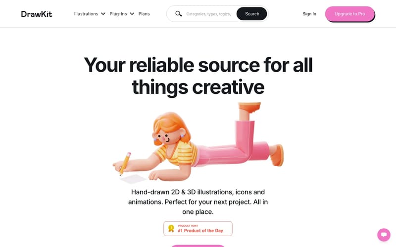 DrawKit - Beautiful 2D & 3D Illustrations and Icons