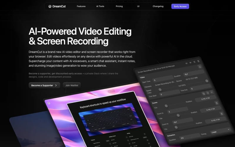 DreamCut - AI Video Editor and Screen Recorder