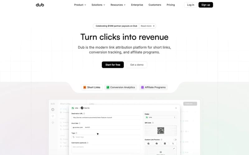 Dub - The Modern Link Attribution Platform