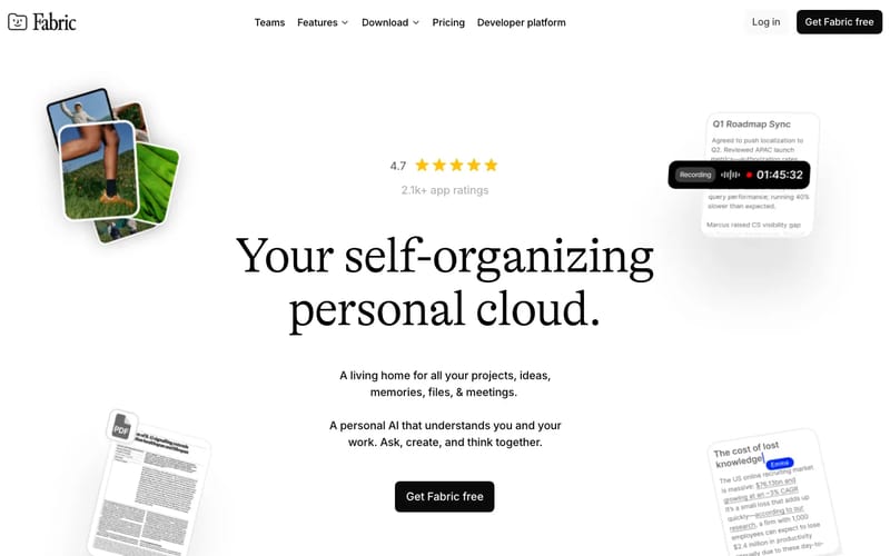 Fabric – your self-organizing workspace and file explorer