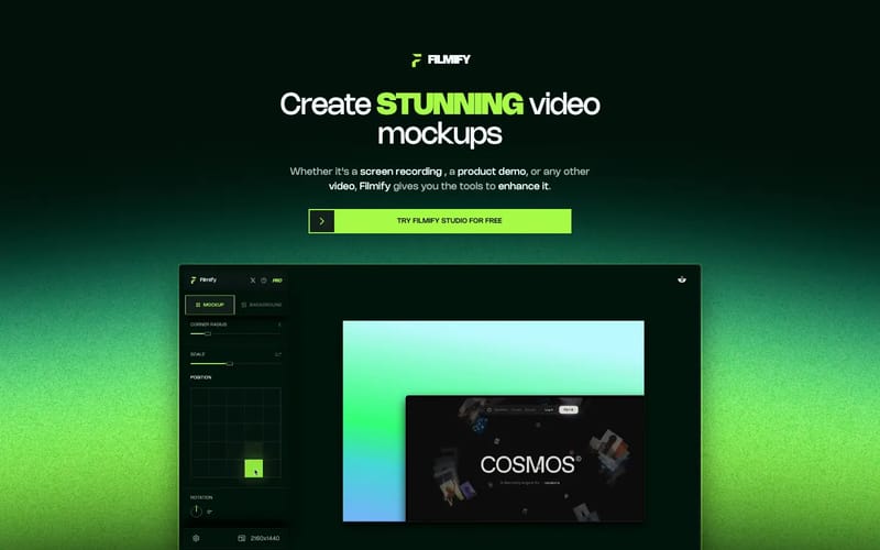 Filmify - Create Stunning Video Mockups