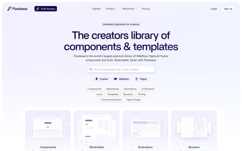 Flowbase | Webflow Components, Templates & Boosts