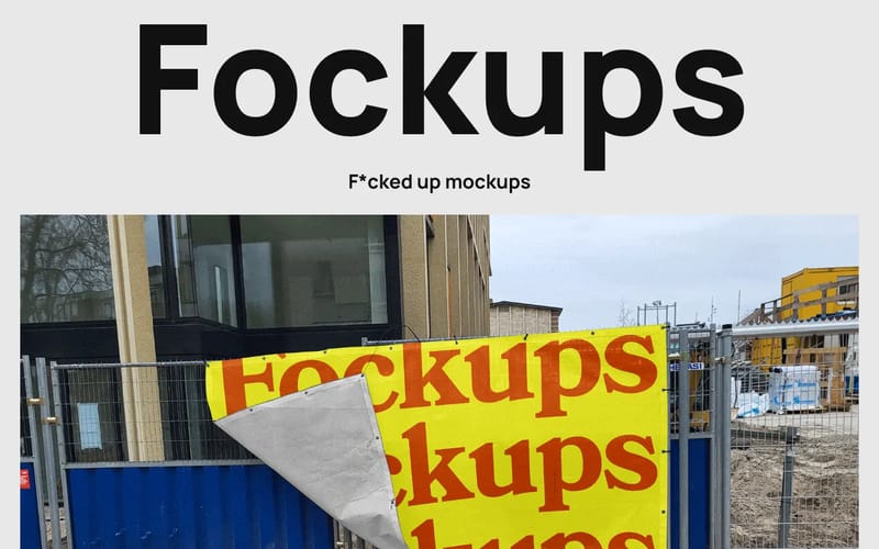 Fockups – F*cked up mockups