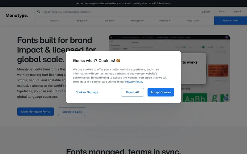 Fonts for global brands | Monotype | Scalable licensing & typography solutions