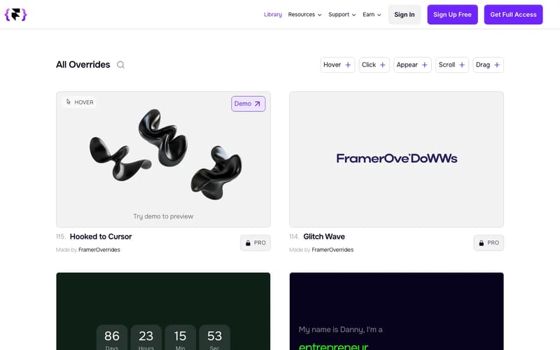 Framer Overrides — Powerful Framer Code Overrides