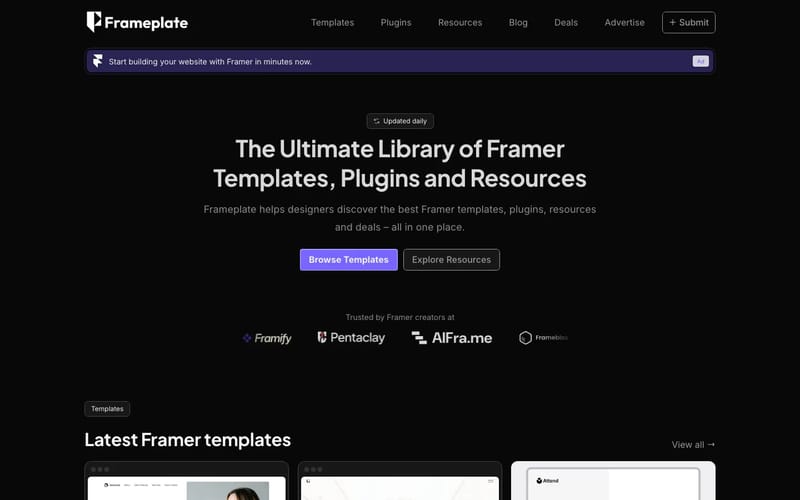 Framer Templates, Plugins and Resources | Frameplate