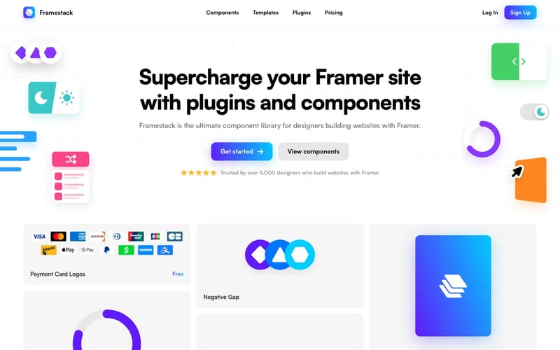 Framestack | Framer Component Library